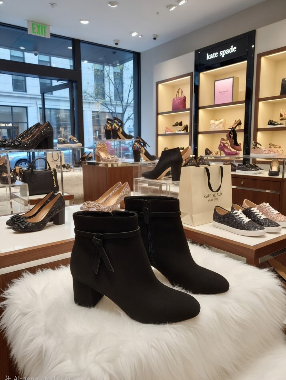 KATE SPADE NEW YORK KNOTT MID BOOT BOOTIES WOMEN'S SZ 6 B $248